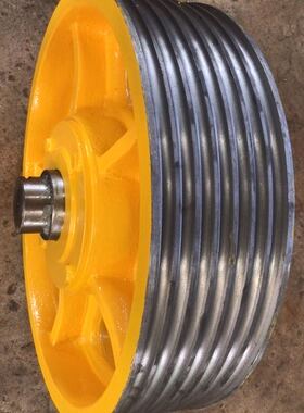 日立电梯高速梯绳轮16510938轮500钢丝12