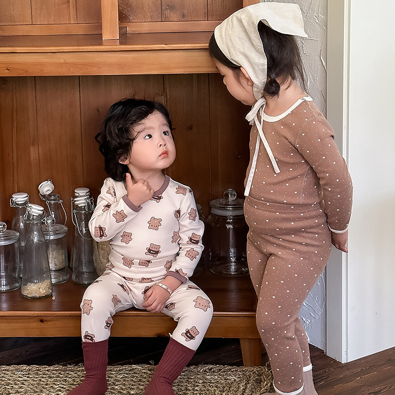 男女童羊毛拉架家居服睡衣