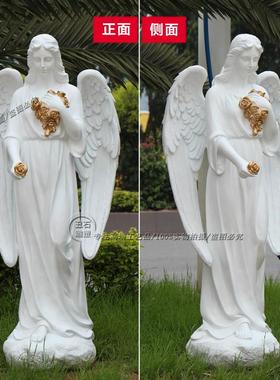 欧式风婚庆软装大堂走廊天使雕塑