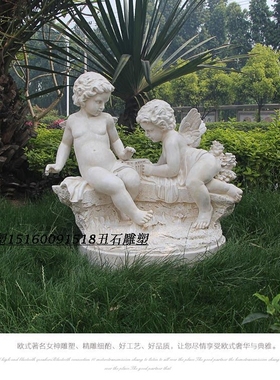 丘比特大件欧式风小孩天使雕塑