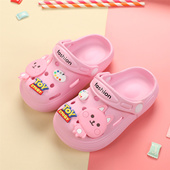 儿童洞洞鞋 宝宝EVA拖鞋 男女童可爱软底轻底防滑室内小凉拖鞋 夏季