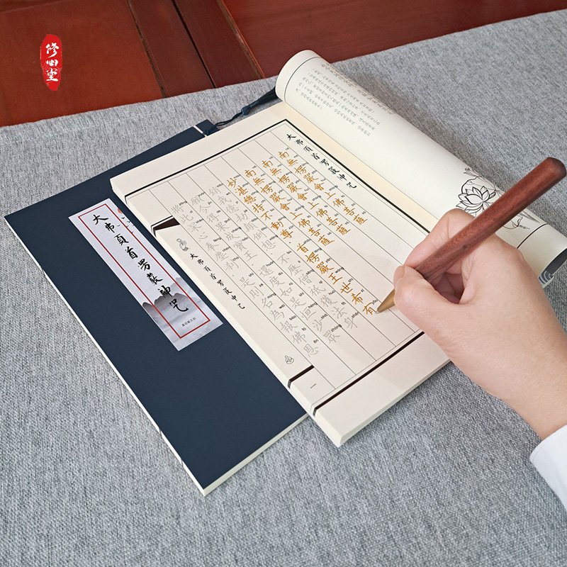 【楞严镇宅】手抄楞严平安抄写本临摹描红练字本硬笔圆珠钢笔练字