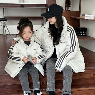韦氏新款2025儿童羽绒服男女童儿童时尚运动亲子冬季保暖短款