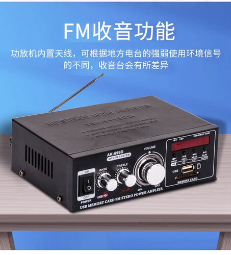 12V功率放大器220V蓝牙音箱功放