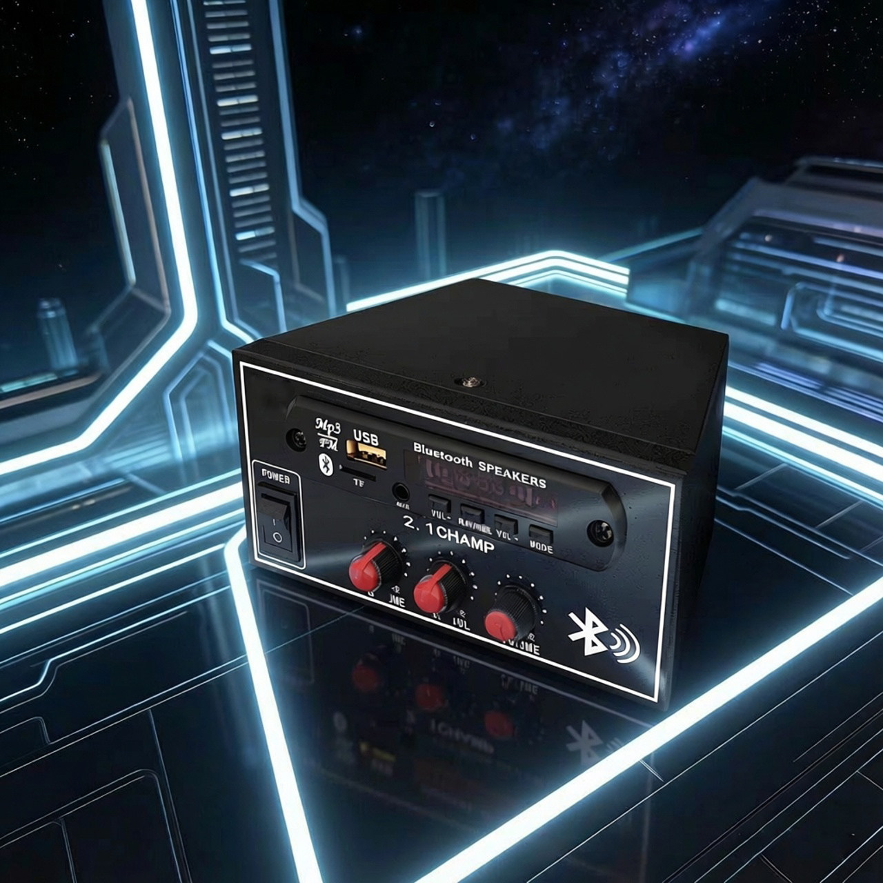 180W手机电脑发烧超重低音超越TD20302.1三声道低音炮功放 DIY改