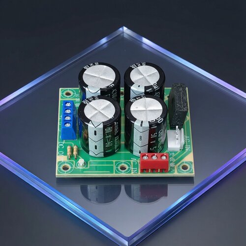 4只50V63V电容正负电压水塘板双电源功放音响整流滤波板全波整流