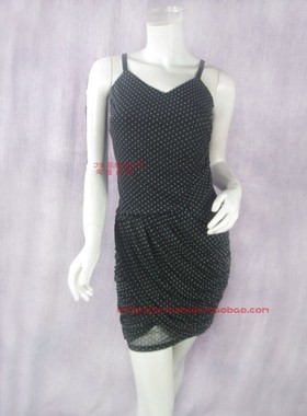 100元4件清仓!ZOKO倬可儿 正品优雅花苞形下摆吊带连衣裙 L1115