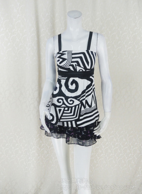 100元3件!摩卡奴MOCANO专柜正品女春夏印花裹胸背心吊带63315