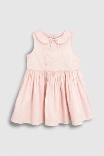 清仓英国Next童装官方女宝女童19夏粉色刺绣公主裙舞会礼服连衣裙