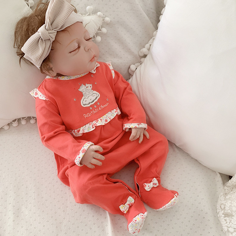 清仓原D纯棉绣花爬服后开包脚蝴蝶结公主气质女宝婴童连体衣爬服,童装/婴儿装/亲子装,连身衣/爬服/哈衣,淘宝优惠券,粉丝福利购,淘宝优惠卷