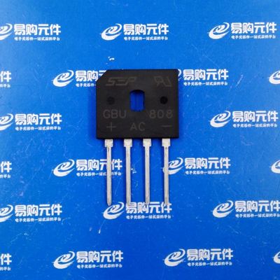 GBU808 全桥 方桥 扁桥 整流桥堆 8A 800V（1个）