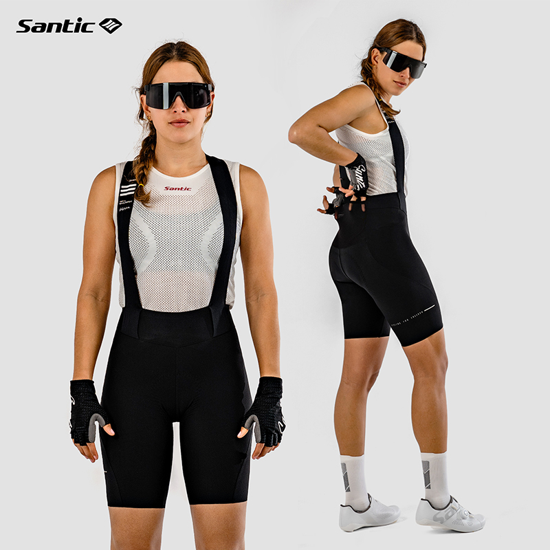 森地客夏季自行车骑行背带短裤女
