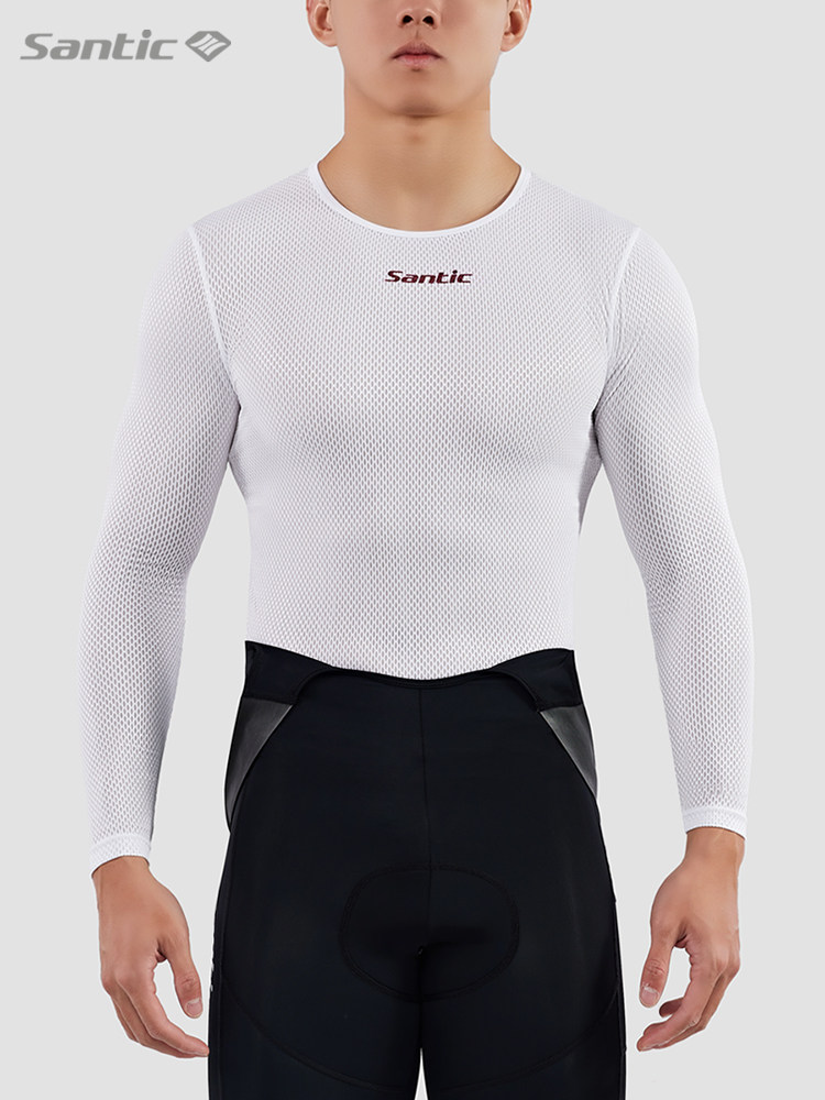 Santic森地客骑行内搭衣速干排汗内衣自行车短袖跑步健身背心男