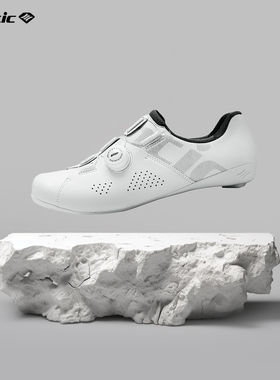 Santic森地客锁鞋公路车浩瀚骑行鞋白色男女款专业竞赛单车鞋