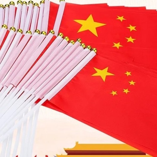 国旗小红旗手摇旗幼儿园手摇旗子五星手拿红旗党旗儿童手持8号7号