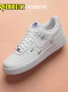 球鞋家 Nike Air Force1 四钩白色女子运动休闲板鞋 CT1990-100