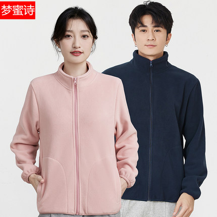 2025新款抓绒衣女摇粒绒户外冲锋衣内胆男秋冬加厚保暖双面绒外套