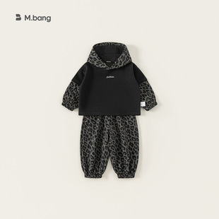 童装春款男宝宝衣服假两件连帽卫衣男童两件套儿童套装潮80-140CM