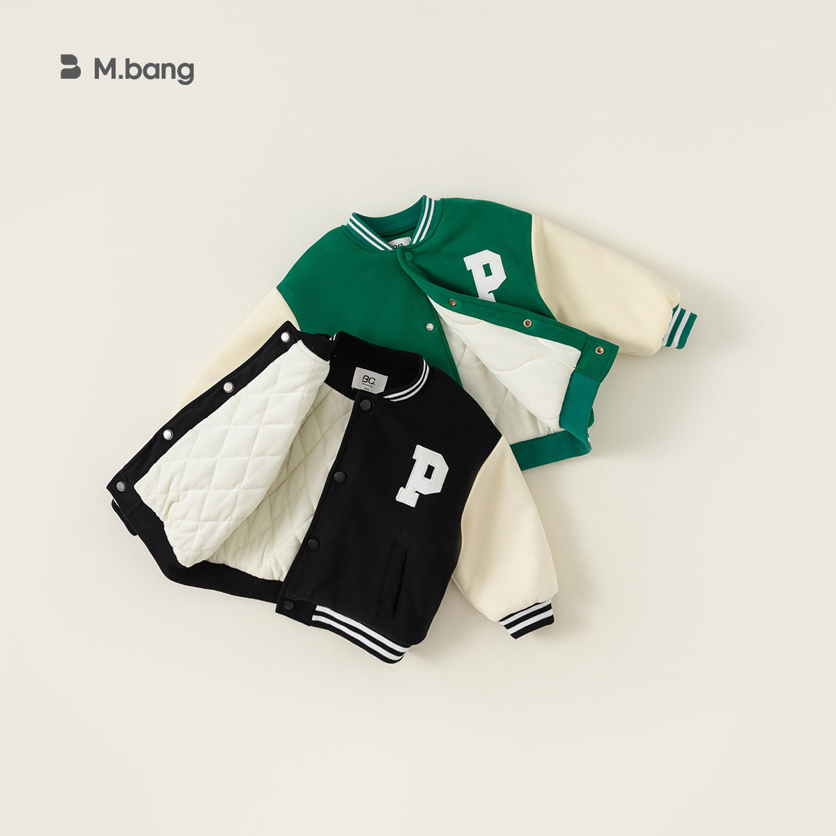 80-140CM童装冬季保暖加绒衣服加厚男宝宝上衣儿童外套男童棒球服