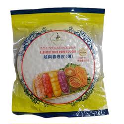 水妈妈超薄越南春卷皮500g 生食春卷皮米纸皮薄饼皮油炸 包邮