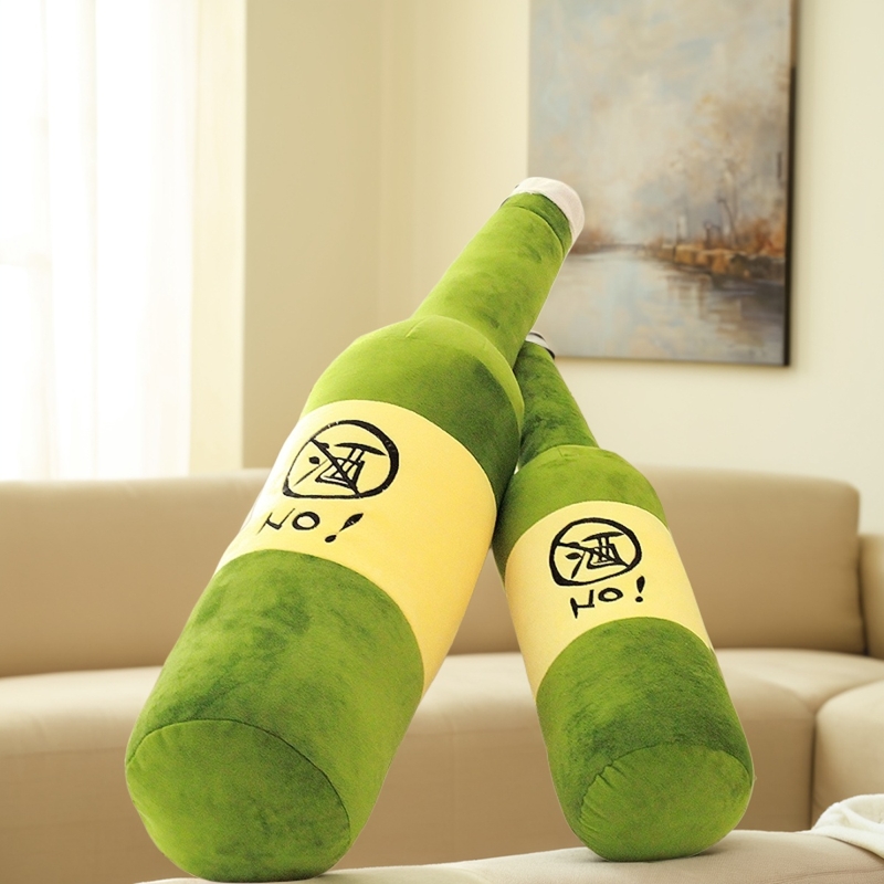 来根华子仿真啤酒瓶戒酒毛绒玩具