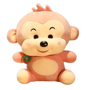 小猴子公仔婚庆抛洒玩偶抓机娃娃围巾猴毛绒玩具儿童生日礼物可爱