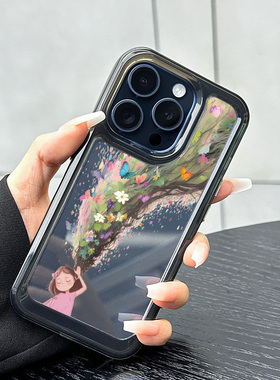 适用新款苹果15promax的手机壳iPhone14pro灵感女生套13pm高级感12全包防摔11女款plus小众14prom硅胶por透明