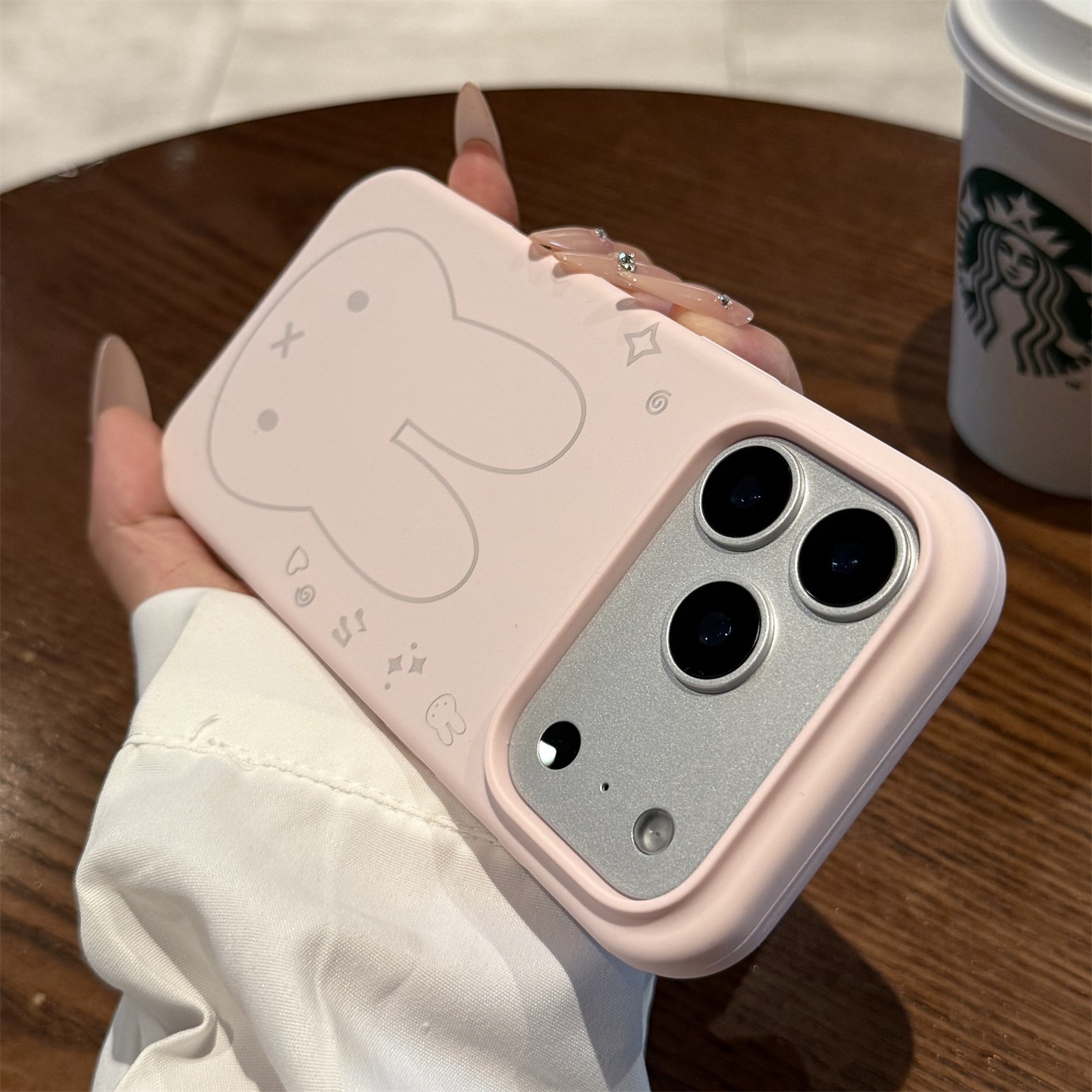 适用苹果17promax粉色米菲兔