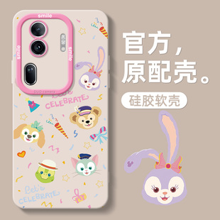 适用新款OPPOReno11手机壳reno10全包9pro十星黛露防摔8女款7se液态硅胶0pp0网红软套0pporeno高级感por+可爱