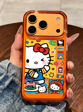 适用苹果17promax手机壳新款iPhone17可爱hellokitty猫17pro高级感air全包16防摔15透明14硅胶13女款12小众11
