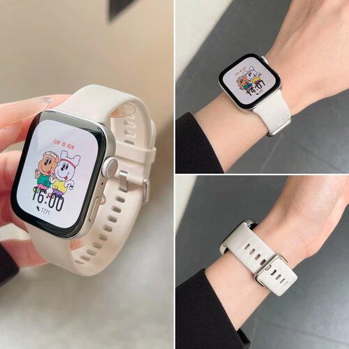 适用华为Fit4手表带手环新款单色硅胶腕带watchfit3/new代智能运动针扣FIT三代男女款高级感时尚替换带fit3夏