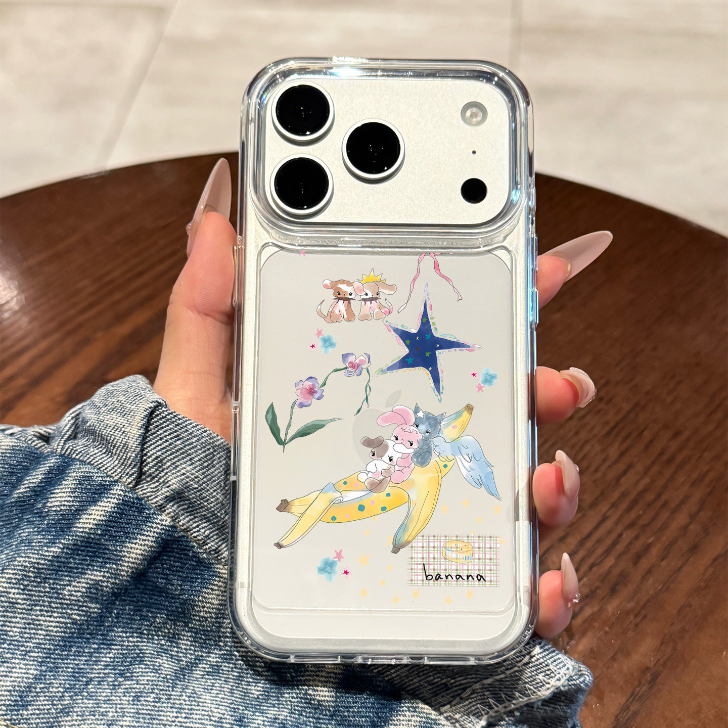 适用于苹果手机壳星星兔子