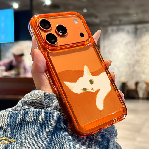适用于苹果17pro手机壳橘猫