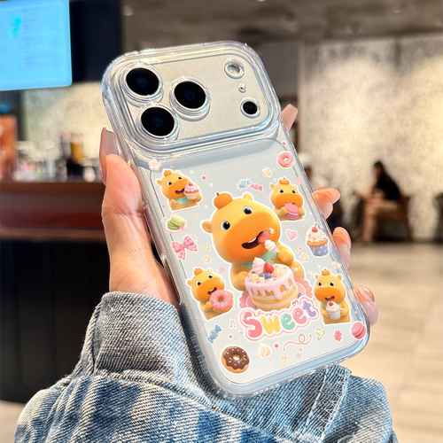 适用苹果18promax甜品噜噜手机壳