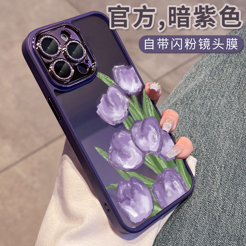 圣铂适用苹果14promax手机壳新款iPhone14pro自带闪粉镜头膜13的透明套plus高级感12全包防摔11小众2023女款p 3C数码配件 手机保护套/壳 原图主图