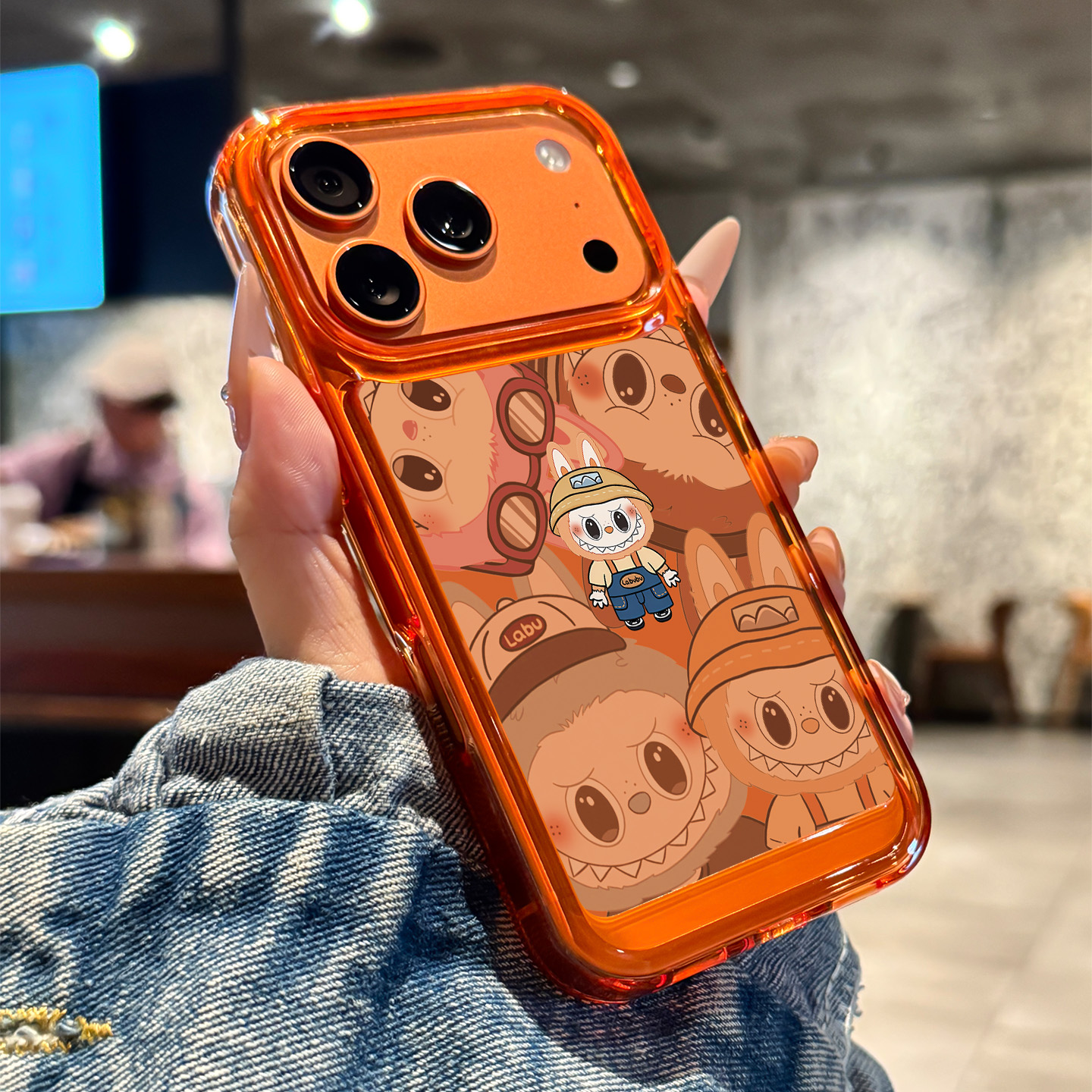 适用于苹果手机壳橙色拉布布