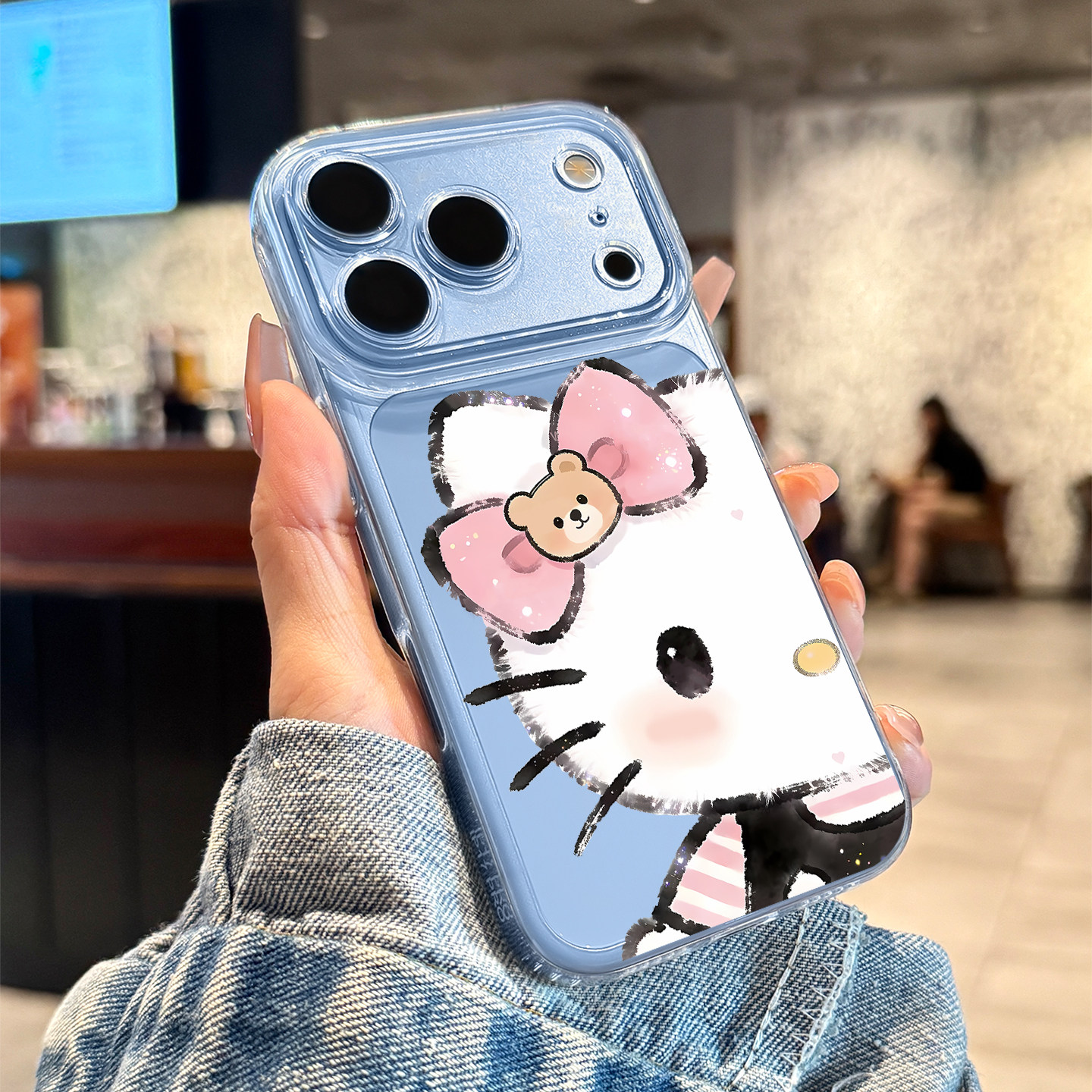 适用苹果18promax手机壳新款iPhone18pro可爱小熊猫咪18防摔17高级感16镜头全包15硅胶14透明13小众女款超火