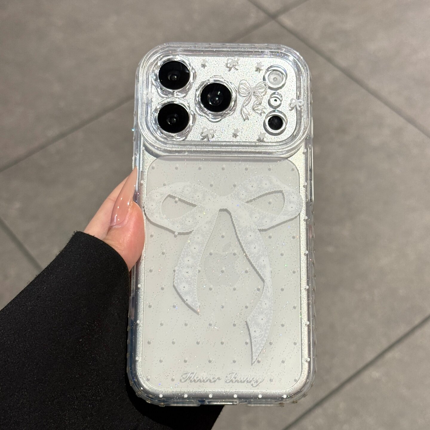 适用苹果17promax手机壳新款高级感iPhone17蕾丝蝴蝶