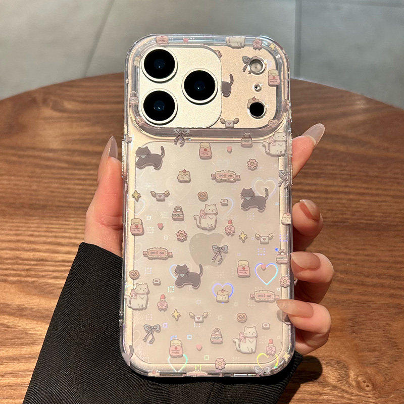 适用苹果17promax手机款新款高级感iPhone17镭射爱心