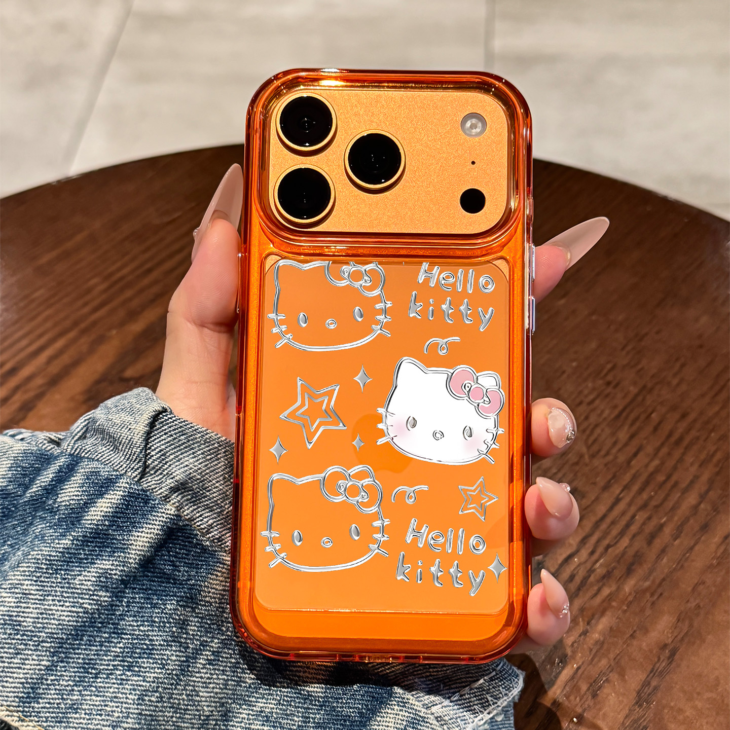 适用于苹果17promax卡通KT猫线条