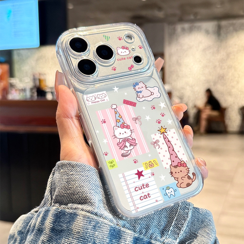适用苹果17promax多巴胺猫咪波点