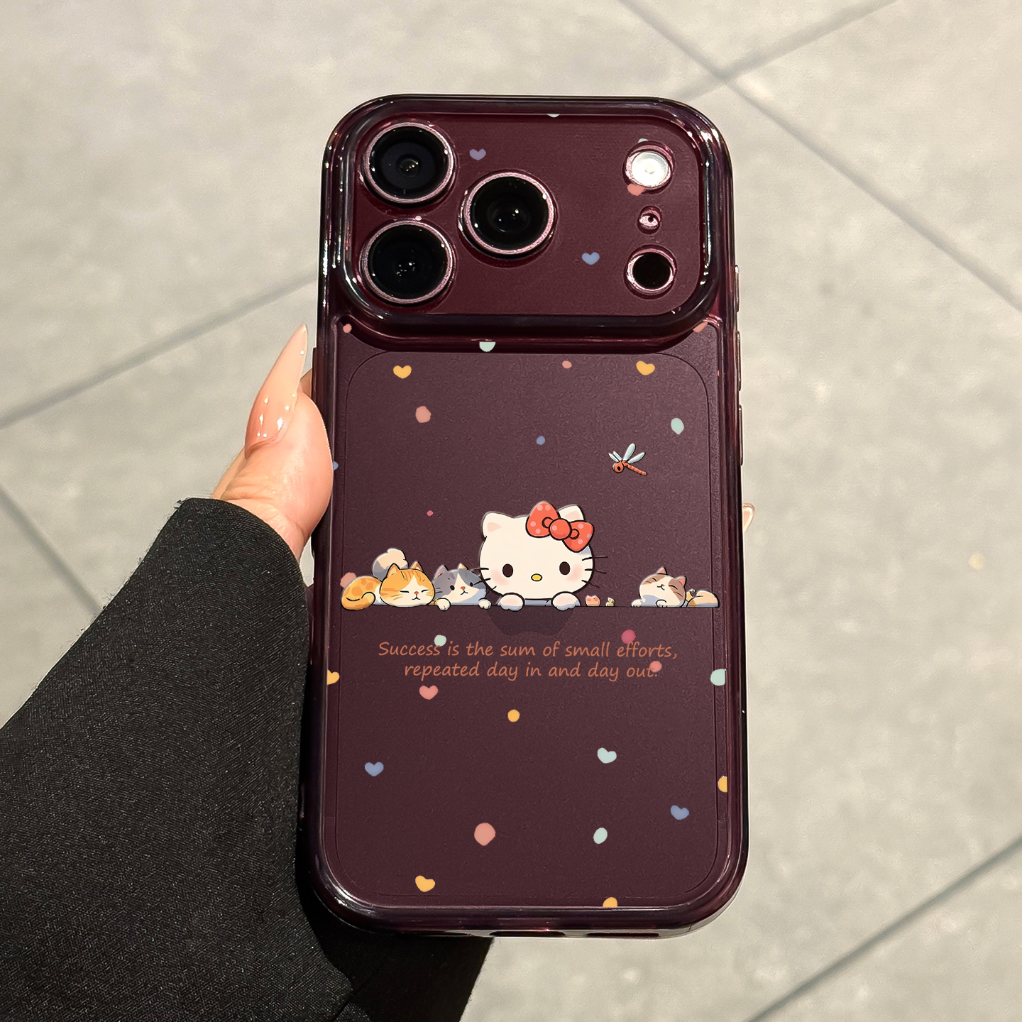 适用苹果18promax手机壳新款iPhone18pro高级感透明波点小猫17promax硅胶17pro全包防摔pm超薄可爱好看女款ip