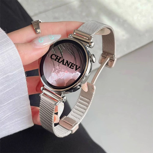 适用华为gt6/5手表带新款GT4智能手表watch5/4/3pro金属表带gt3pro细款米兰折叠扣2时尚透气女款男41mm46高级