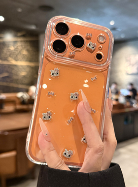 适用苹果17promax手机壳新款iphone17闪粉蝴蝶结hellokitty猫17pro高级感16镜头全包防摔15透明14硅胶小众女