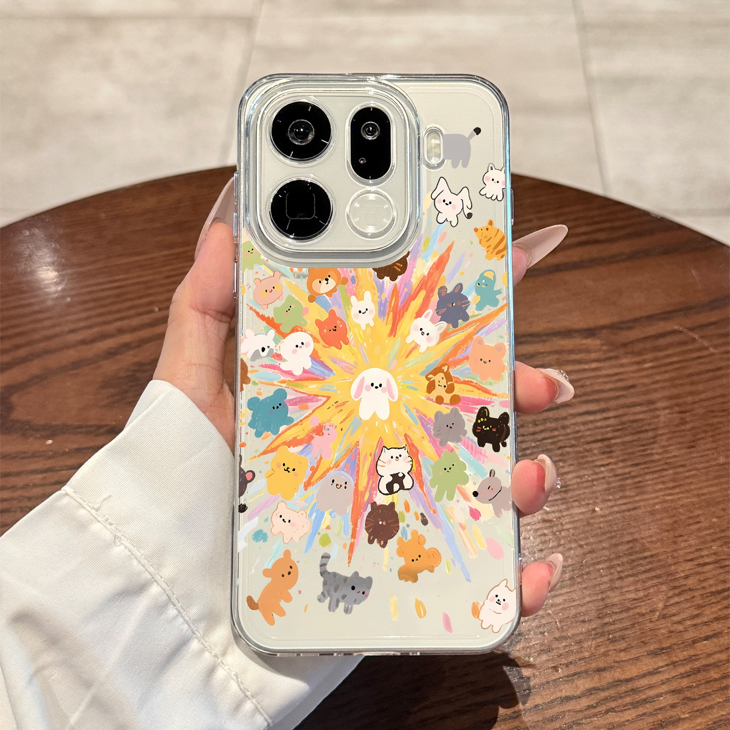 适用于oppo手机壳爆炸小动物