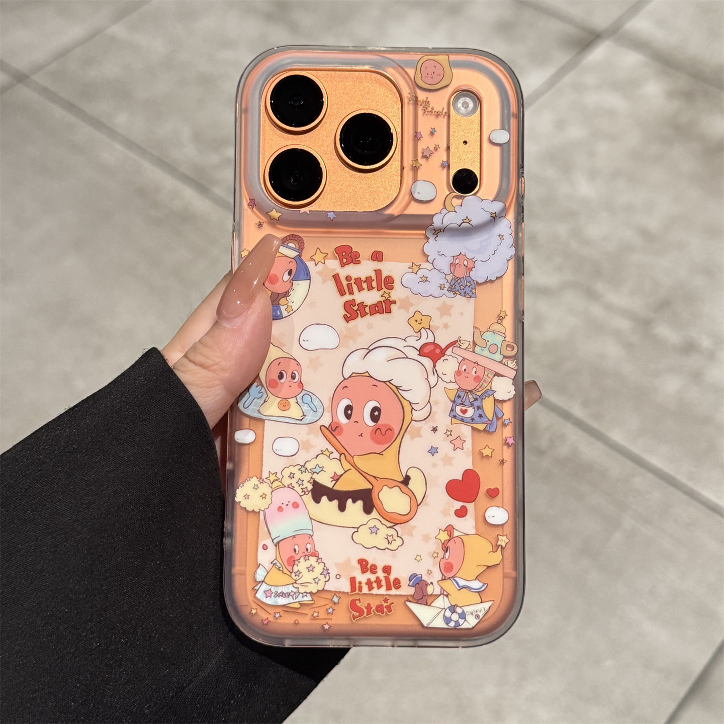 适用苹果17promax创意可爱星星人