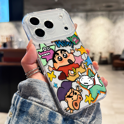 适用苹果17promax小白蜡笔小新