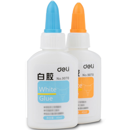 得力9070/40ml  9071/60ml  9072/120ml速干强力液体白胶 乳白胶