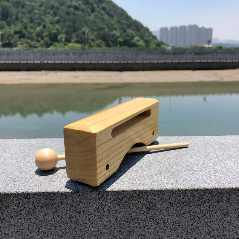 小号木枕 木质梆子 幼儿园奥尔夫打击乐器