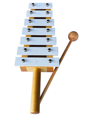 奥尔夫天地Orffworld/手柄7音琴 金属七音敲琴 幼儿园音乐启蒙